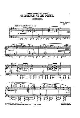 Joseph Jongen: Crepuscule Au Lac Ogwen Impression (Piano)