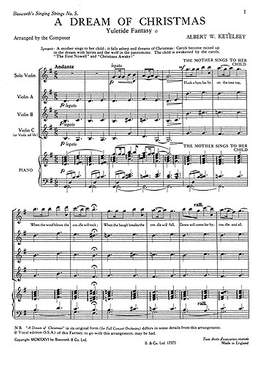 Albert Ketèlbey: A Dream Of Christmas Singing No.5