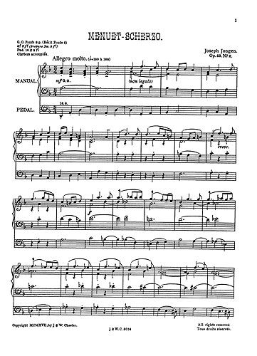 Joseph Jongen: Menuet-Scherzo
