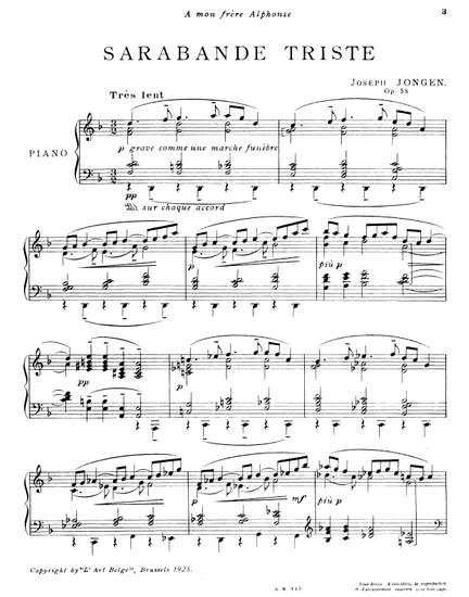 Sarabande Triste