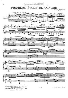 Joseph Jongen: Premiere Etude De Concert (Piano)