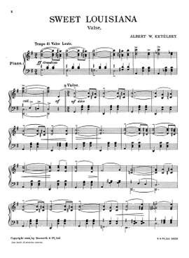 Albert Ketèlbey: Sweet Louisiana (Piano)