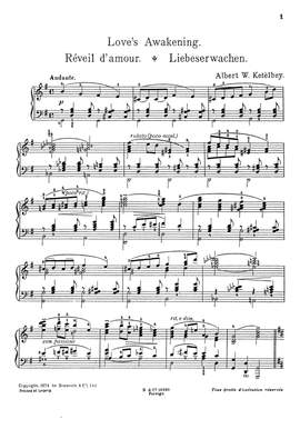 Albert Ketèlbey: Loves Awakening (Piano)