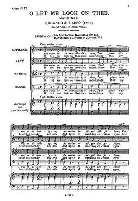 René Lassus: O Let Me Look On Thee