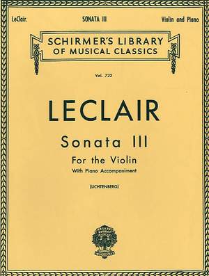 Jean-Marie Leclair: Sonata No. 3 in D