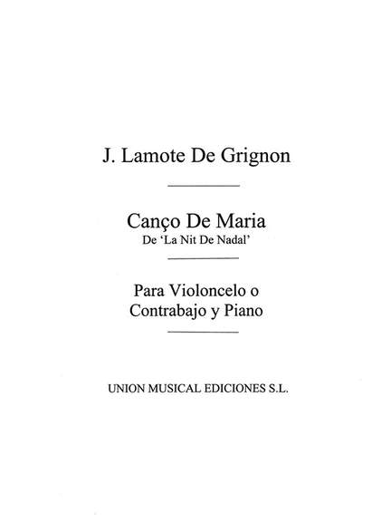 Canco De Maria