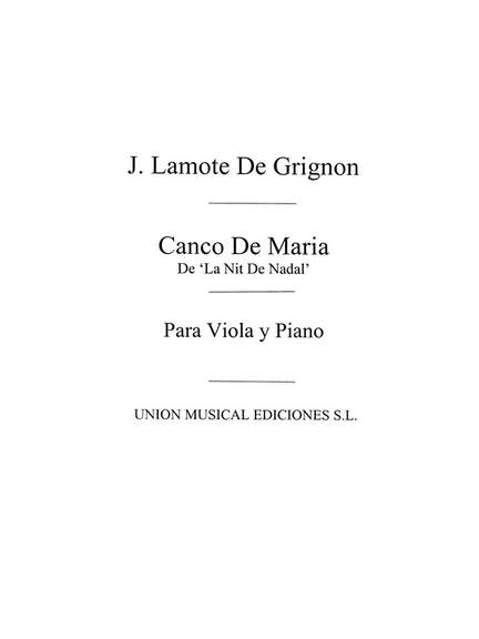 Canco De Maria