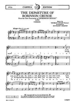 T. Linley: The Departure Of Robinson Crusoe