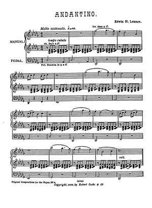 Edwin H. Lemare: Andantino In Db For Organ