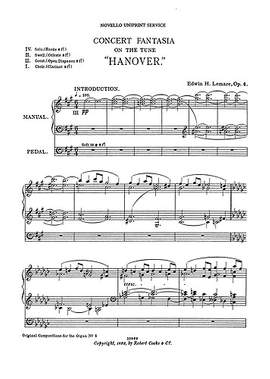 Edwin H. Lemare: Concert Fantasia To Tune 'Hanover'
