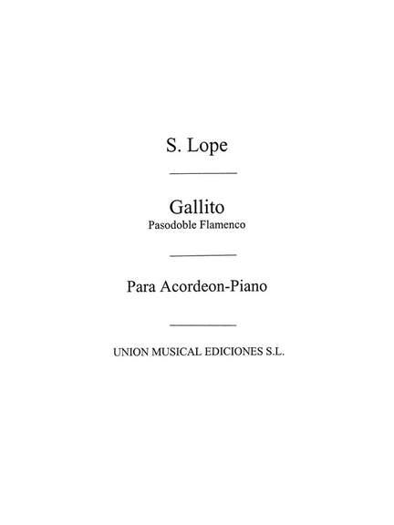 Gallito, Pasodoble