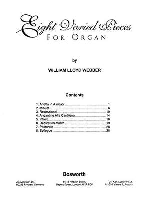 Eight Varied Pieces For Organ