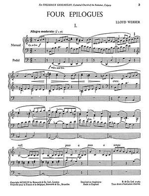 Four Epilogues For Organ