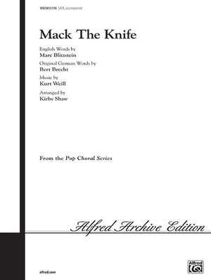 Kurt Weill: Mack the Knife SATB