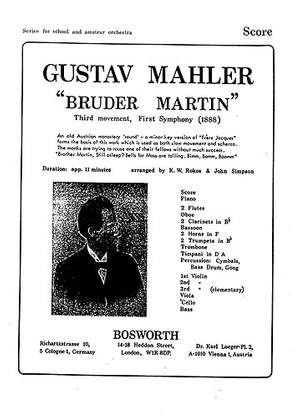 Mahler, G: Symphony No.1, 3rd Movement (score/parts)