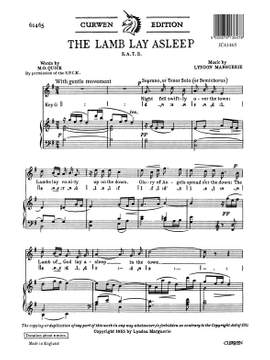 Marguerie: Lamb Lay Asleep