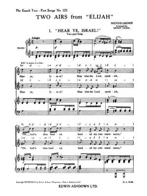 Felix Mendelssohn Bartholdy: Two Airs From Elijah