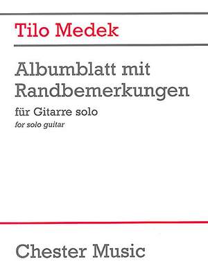 Tilo Medek: Albumblatt Mit Randbemerkungen