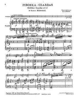 G. Michelis: Michelis, G Piroschka-czardas No.1
