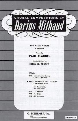 Darius Milhaud: Cantate De La Paix