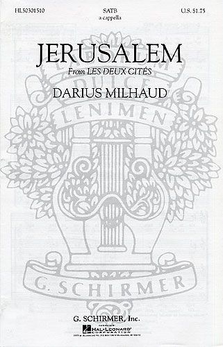 Darius Milhaud: Jerusalem