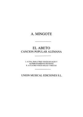 Mingote: El Abeto Cancion Popular Alemana for VM