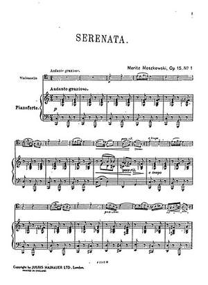Serenade For Cello And Piano Op.15 No.1