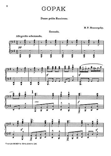 Modest Mussorgsky: Gopak