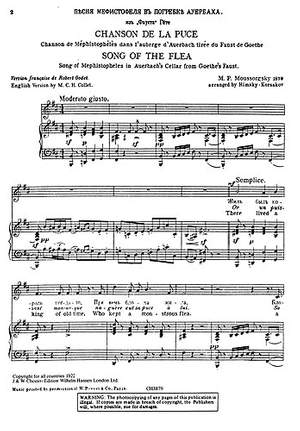 Modest Mussorgsky: Song Of The Flea