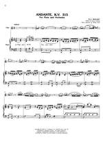 Wolfgang Amadeus Mozart: Andante K.V.315 For Flute And Piano Product Image