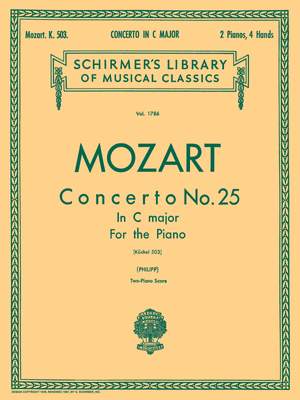 Wolfgang Amadeus Mozart: Concerto No. 25 in C, K.503