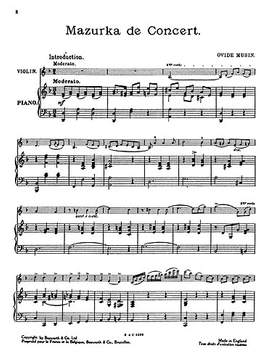 O Musin: Musin, O Mazurka De Concert