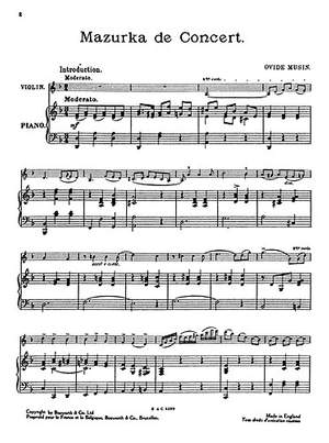 O Musin: Musin, O Mazurka De Concert
