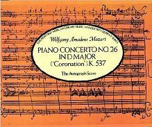 Wolfgang Amadeus Mozart: Piano Concerto K 537 D Major Coronation