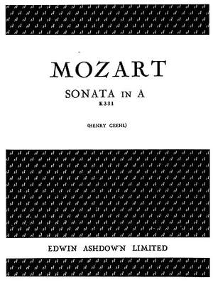 Wolfgang Amadeus Mozart: Sonata In A K331
