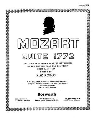 Wolfgang Amadeus Mozart: F W Suite 1772 Rokos