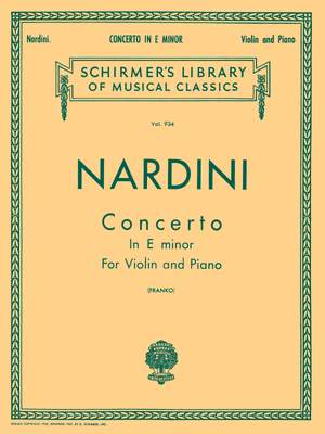 Pietro Nardini: Concerto in E minor