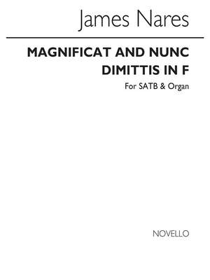 James Nares: Magnificat And Nunc Dimittis In F