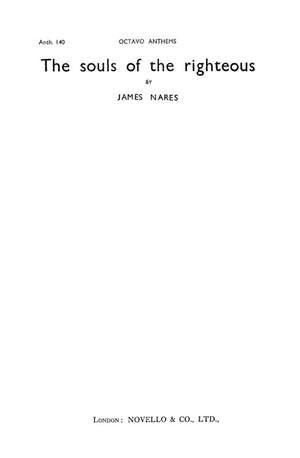 James Nares: The Souls Of The Righteous