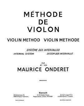 Violin Method Book 1