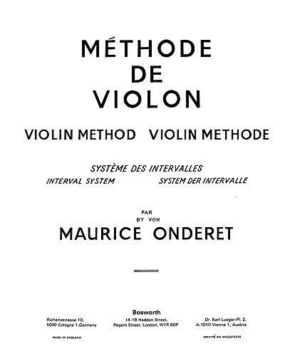Violin Method Book 1