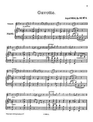 Nolck: Gavotte 4 Op.162