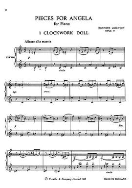 Kenneth Leighton: Pieces For Angela Op.47