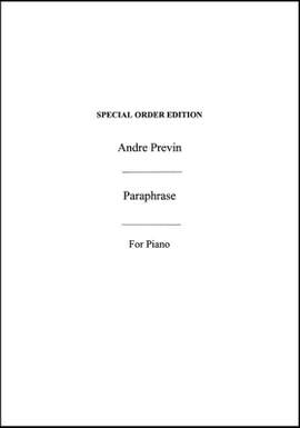 André Previn: Paraphrase for Piano