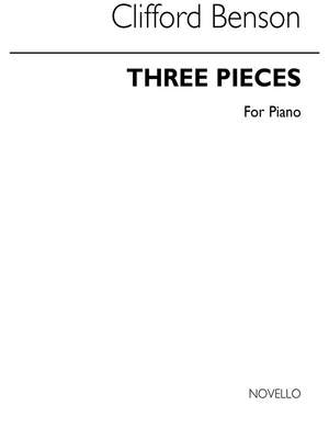 John Benson: Three Pieces For Piano