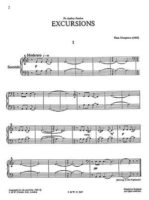 Thea Musgrave: Excursions 8 Pieces For Piano Duet
