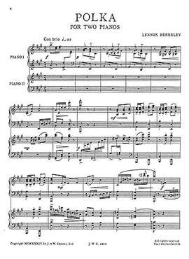 Lennox Berkeley: Polka, Nocturne, Capriccio Op.5
