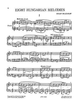 S. Bradshaw: Eight Hungarian Melodies for Piano