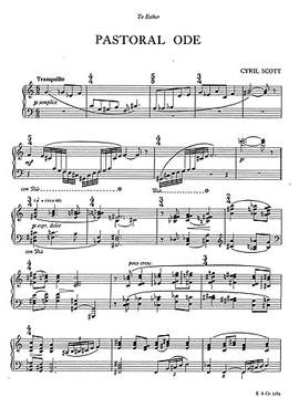Cyril Scott: Pastoral Ode for Piano
