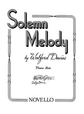 H. Walford Davies: Solemn Melody (Piano)